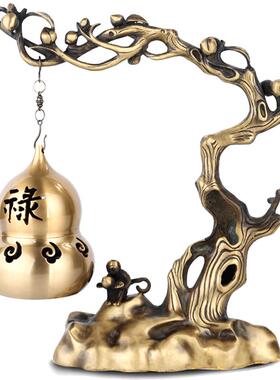 禅意阁纯铜仿古风熏香球茶道葫芦