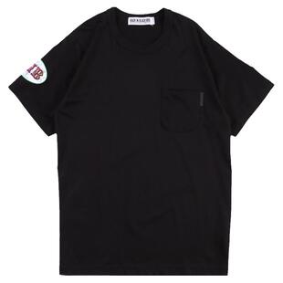 DEVIL NUT潮牌 恶魔 男女同款短袖套头纯棉折光下摆T纯色 BIB SET