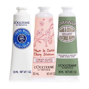 【下拉享优惠】欧舒丹樱花/乳木果多味道手霜合集补水保湿滋润