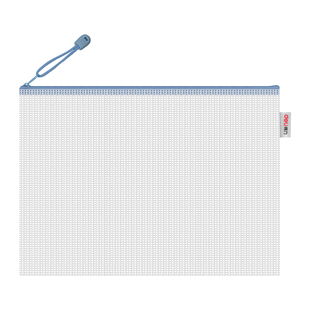 得力文件袋拉链式a4/a5网格拉链袋加厚防水档案资料袋大容量办公文件夹袋学生专用书本试卷收纳袋票据证件袋