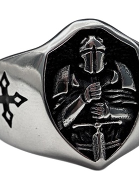 Syou男士钛钢欧美复古戒指