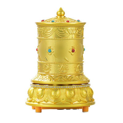 电动转筒桌面金桶摆件