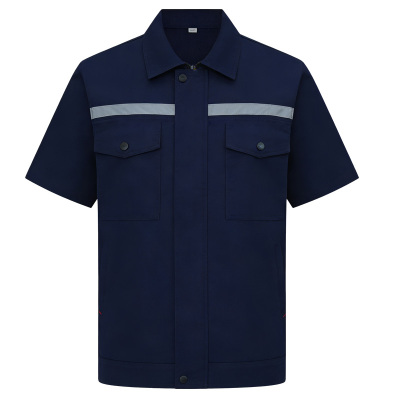 夏季工作服套装男装薄款耐磨厂服