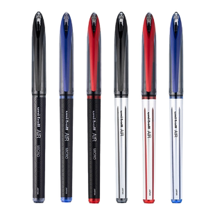 三菱uba188日本uni-ball AIR笔水笔直液式0.5mm绘图笔签字笔自由控墨进口文具日系黑色中性笔0.7黑科技笔
