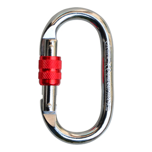 户外o型自动锁扣攀岩丝扣主锁挂钩安全带挂钩登山扣速降探洞装备
