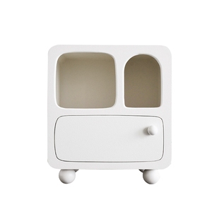 livingplus多巴胺彩色床头柜简约现代卧室储物收纳柜小户型床边柜