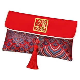 平安喜乐红包袋2026马年布艺新年万元大红包利是封节日周岁送礼