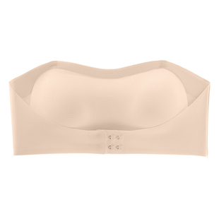 都市丽人隐形无肩带内衣女粉底液裹胸防滑防走光抹胸聚拢无痕文胸