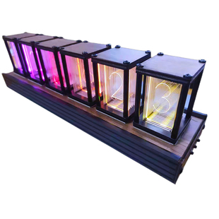 diy拟辉光管时钟led数字桌面毕业季礼物命运石之门复古创意