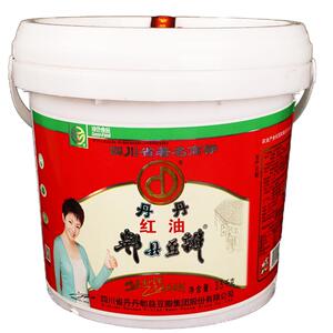 丹丹红油郫县豆瓣酱正宗特产四川辣椒酱餐馆饭店炒菜专用7kg*1件