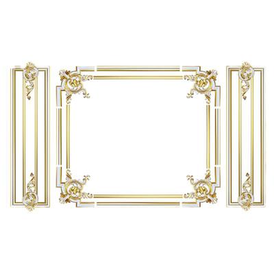 法式pu线条背景墙装饰条免费设计