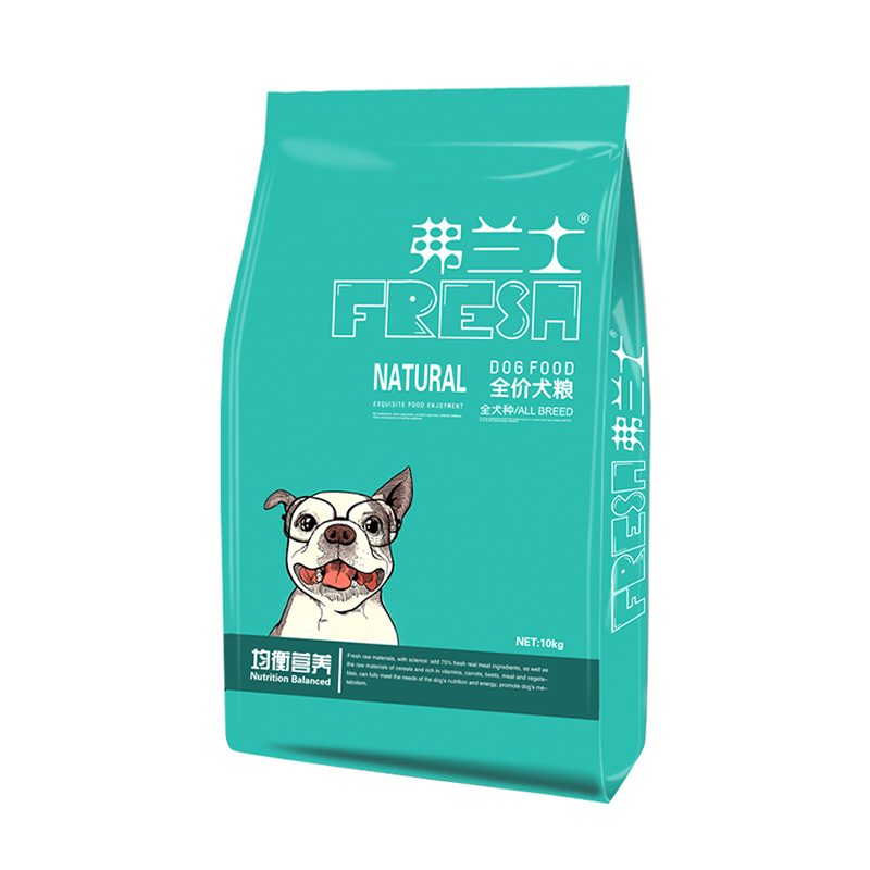 弗蘭士狗糧全價(jià)全期通用型鮮肉泰迪柯基比熊成犬幼犬牛肉雞肉20斤