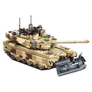 森宝积木99A主战坦克巷战版国产军事拼搭积木拼装玩具新年礼物男