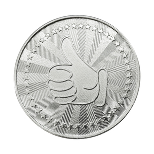 大拇指游戏币定制金属代币金银铜色纪念硬币定做活动积分游戏机币