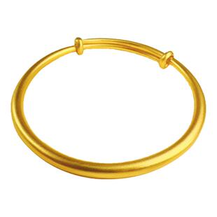 古法推拉手镯女越南沙金仿真黄金实心正品轻奢小众精致送妈妈