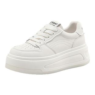 St&Sat/星期六春秋系带休闲板鞋增高厚底运动小白鞋女SSC3112CK9