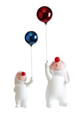 北欧创意兔子摆件客厅桌面逸兴