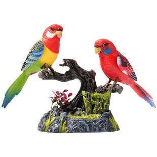 会说话的小鸟玩具仿真声控感应鹦鹉鸟笼儿童网红电动解闷神器老人