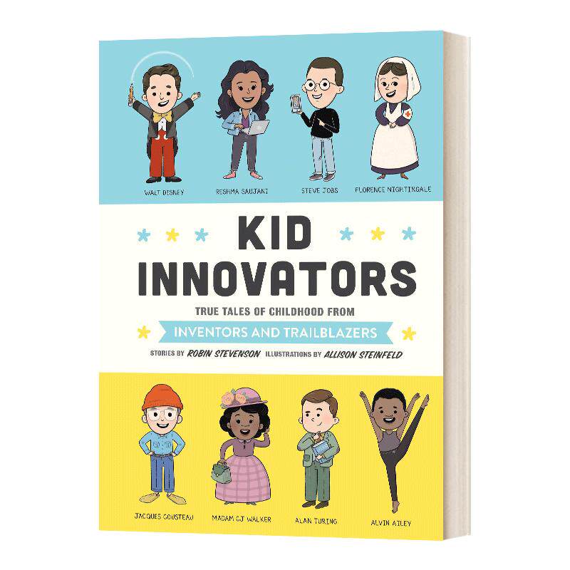英文原版 精装 Kid Innovators 创新者童年趣事 精装 蓝思值1010L 比尔盖茨 海伦凯勒 英文版 进口英语原版书籍儿童外文书