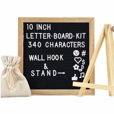 ins爆款字母毛毡板木质拍照道具