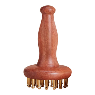 康浦黄铜经络刷腹神器经络梳经络刷揉腹肚子带脉经络刷全身通用