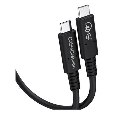 雷电3TypeC双头高清线快充数据线