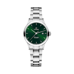【新品】Titoni瑞士梅花表空中霸王小绿表自动机械女士手表男表