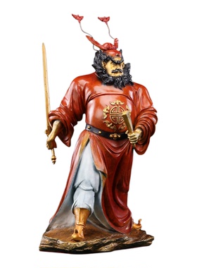 彩铜钟馗摆件客厅办公室