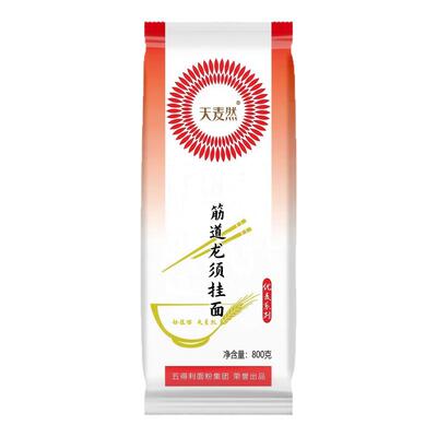 五得利天麦然筋道龙须挂面800g