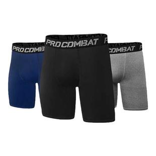 运动健身五分裤男篮球足球速干田径紧身跑步训练打底短裤铲球裤子