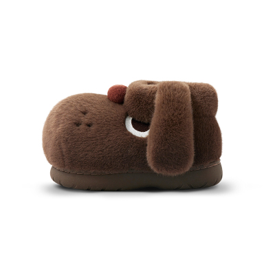 chikoku小狗阿泽毛毛棉鞋