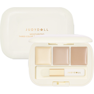 JudydoLL/橘朵三色提亮遮瑕盘膏遮盖斑点眼部黑眼圈泪沟旅行装