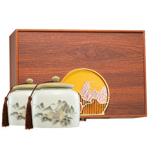 冯大师特级碧螺春茶叶绿茶新茶明前茶高档陶瓷罐装茶叶礼盒装500g