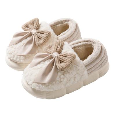 小红书爆款蝴蝶结棉拖鞋