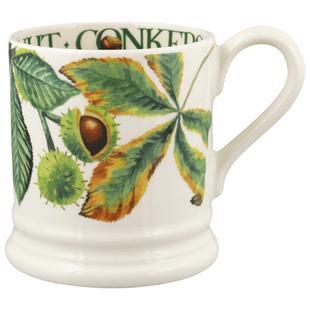 Emma Bridgewater七叶树和松果中号马克杯咖啡杯子emmabrigewater