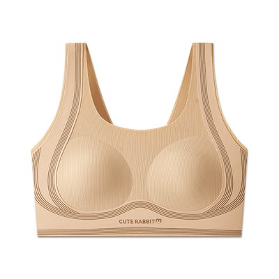 贝迪纯发育少女纯棉运动防震文胸