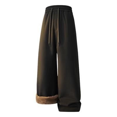 回力羊羔绒裤子男冲锋休闲裤棉裤