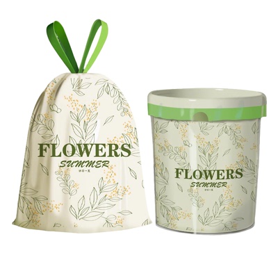 利得家用抽绳垃圾袋手提加厚厨房