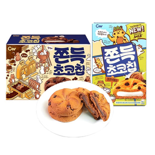 【自营】韩国进口青佑cw巧克力打糕点心板九日糯米小吃休闲零食