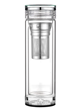 正品水晶保温车载印字logo泡茶杯