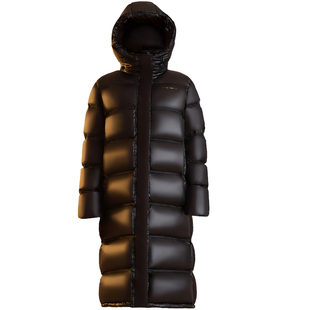 极寒 鹅绒羽绒服男女同款大码2025新加厚230斤石墨烯蓄热保暖外套