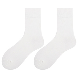 会起球的袜子 男士中筒袜基础色