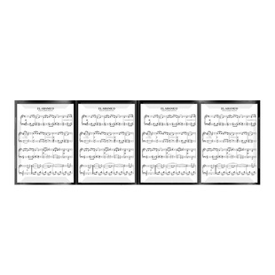 6页展开式演奏专用钢琴乐谱夹A4三折叠A3钢琴改谱夹曲谱文件夹