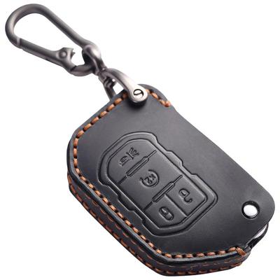 适用于双线牧马人疯马皮钥匙套