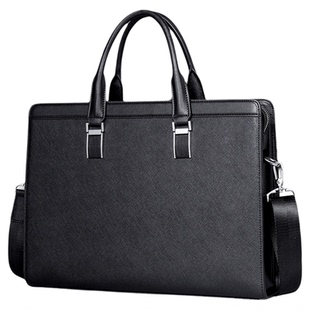 真皮时尚男包手提包硬牛皮定型电脑包公事包商务大容量硬壳公文包