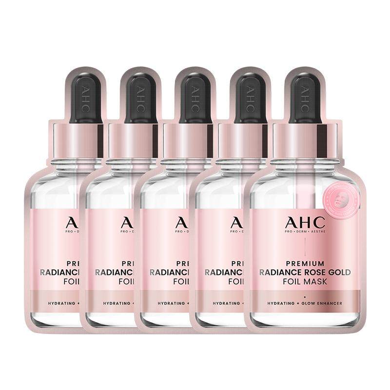 AHC玫瑰金面膜补水保湿舒缓紧致抗皱护肤焕亮韩国正品官方旗舰店