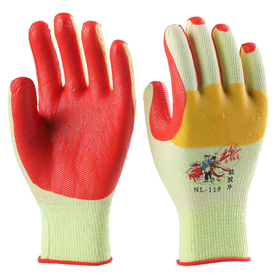 正品牛郎星塑胶耐磨橡胶劳保手套