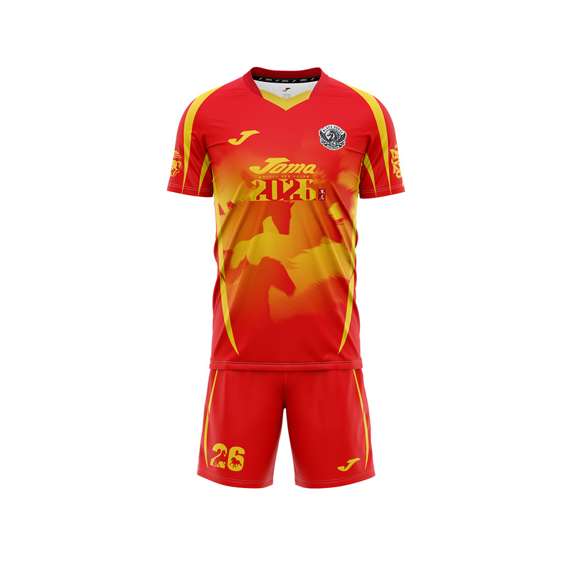 【高级定制】Joma26新款马年系列骏驰万里|足球比赛服套装短袖