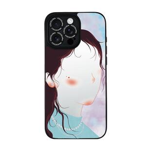 COCOLUNA 原创lunagirl温柔大波浪磁吸适用于苹果15Pro/16Pro/16ProMax 镜面手机壳女精致高级iPhone14时尚13