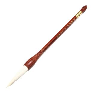 雄鹰牌李华笔庄 全红木笔杆纯羊毫毛笔 大中小号 行楷草书法国画